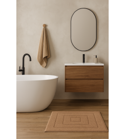 Коврик для в/к VONATEKS "RODSLEY" из 1-й шт, 60х60 см, капучино