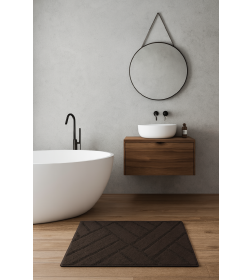 Коврик для в/к VONATEKS "BERLE" из 1-й шт, 60х60 см, антрацит