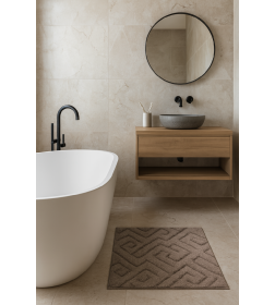 Коврик для в/к VONATEKS "TITAN" из 1-й шт, 60х60 см, серый