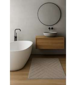 Комплект ковриков  для в/к VONATEKS "BERLE" из 2-х шт, 60х100, 50х60 см, антрацит