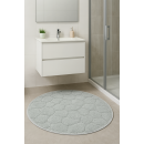 Коврик для в/к VONATEKS "BUZUL" из 1-й шт круглый , 80х80 см, серый