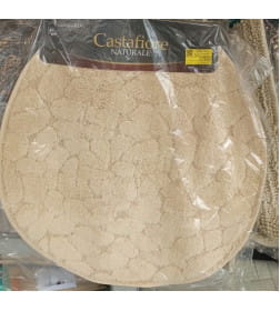 Коврик для в/к VONATEKS "BUZUL" из 1-й шт круглый , 80х80 см, капучино