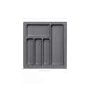 Лоток для столовых приборов 500 PIXEL 435х485мм,графит (117239) 