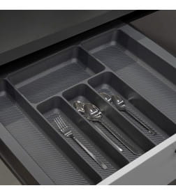 Лоток для столовых приборов 500 PIXEL 435х485мм,графит