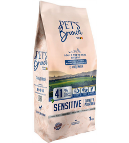 Корм сухой для взрослых собак миниатюрных пород с индейкой 1кг