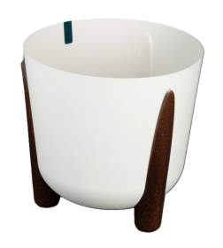 Кашпо на ножках "Жардин" 9,0 л (с дренажной вставкой) (белый) М9125