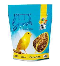 Корм сухой для птиц "Рацион для канареек" 0,5кг