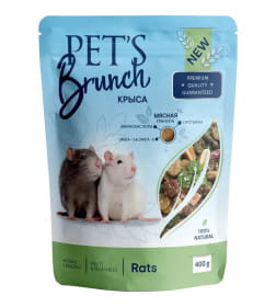 Корм сухой для грызунов "Рацион для крыс" 0,4 кг