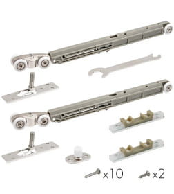 Комплект роликов для раздвижных дврей Armadillo SLD.Comfort-PRO.SET2 Soft close/80