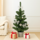 Елка искусственная с украшениями  K68-121008 (серебристыми) 35 см, K68-121008 (K68-121008) 