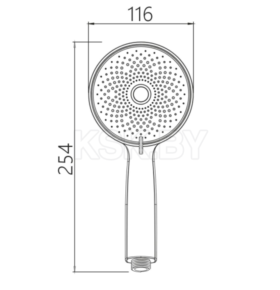 Лейка для душа Gross Aqua Prado GA21017 (GA21017) 