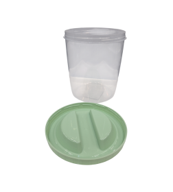 Банка с завинчивающейся крышкой 1,8 л (цвет крышки - фисташковый) Технопластик