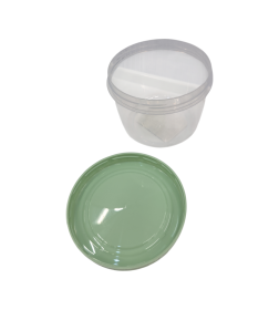 Банка с завинчивающейся крышкой 0,5 л (цвет крышки - фисташковый)