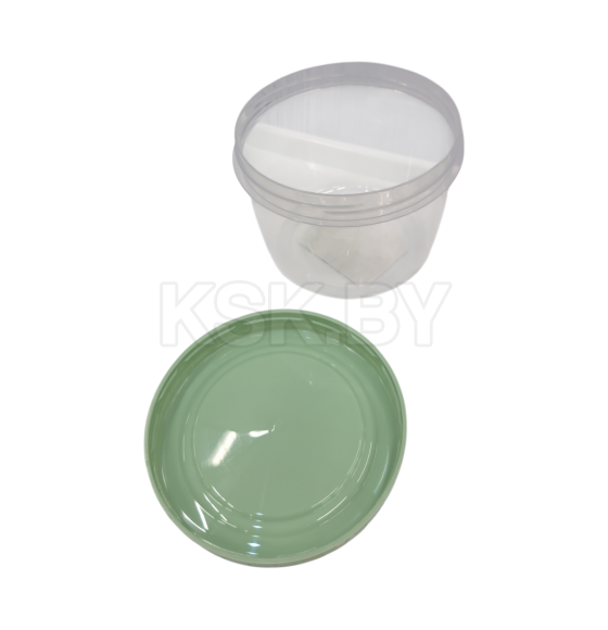 Банка с завинчивающейся крышкой 0,5 л (цвет крышки - фисташковый)