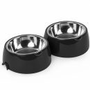 Лего-миска для животных 0,3л (с металлической чашей) ALTA (графитовый) М9154 (М9154) 