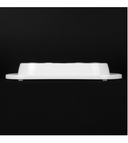 Миска для животных 0,3л двойная (с металлической чашей) ALTA (белый) М9160