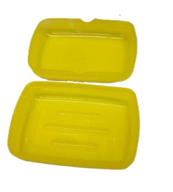 Мыльница (прозрачная) (цвет - прозрачно-желтый)