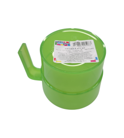 Кружка 350 мл пластиковая, прозрачно-салатовый Технопластик