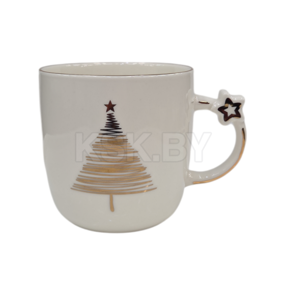 Кружка керамическая "Новогодняя" 360 мл/9*9 см (B408-T3728) МИКС (B408-T372) 