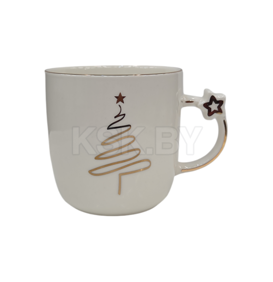 Кружка керамическая "Новогодняя" 360 мл/9*9 см (B408-T3728) МИКС (B408-T372) 