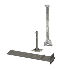 Четырехнога для молниеприемной мачты высотой более 7 м (без оснований), термодиффузия TDM SQ2401-3119