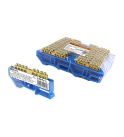 Шина "N" нулевая с изолятором на DIN-рейку 6x9 мм стойка большая 8 групп TDM SQ0801-0127