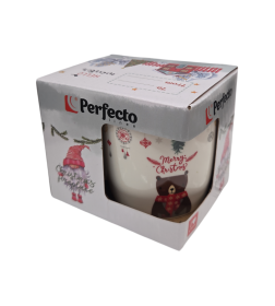 Кружка керамическая, в кор., 360 мл., Winter Time-2, PERFECTO LINEA