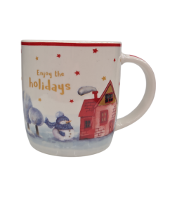 Кружка керамическая, в кор., 360 мл., Golden Wishes-1, PERFECTO LINEA