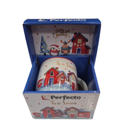 Кружка керамическая, в кор., 360 мл., Golden Wishes-2, PERFECTO LINEA