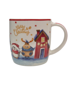 Кружка керамическая, в кор., 360 мл., Golden Wishes-4, PERFECTO LINEA