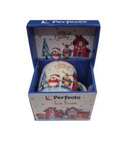 Кружка керамическая, в кор., 360 мл., Golden Wishes-4, PERFECTO LINEA