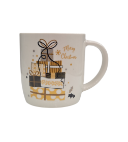 Кружка фарфоровая "Новогодняя" 380 мл (арт. ZPX226942, код 291878) МИКС