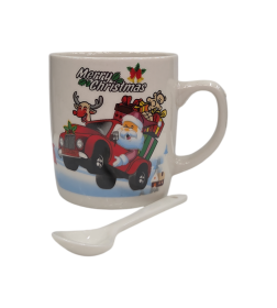 Кружка 230 мл с ложкой 9,5 см DA2238