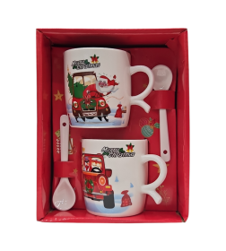 Набор, 4 пр.: 2 кружки 230 мл с ложками DA2239