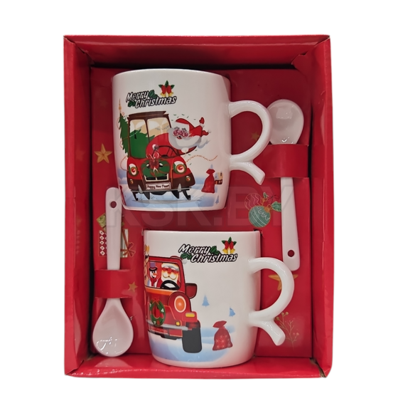 Набор, 4 пр.: 2 кружки 230 мл с ложками DA2239 (DA2239) 