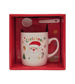 Кружка 230 мл с ложкой 9,5 см DA2237