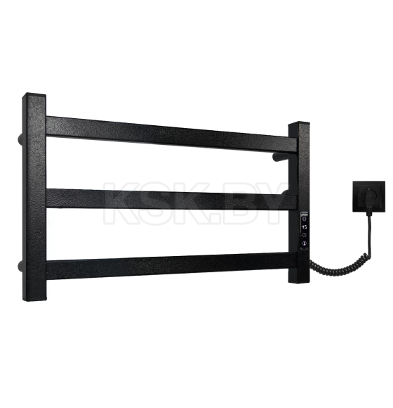 Полотенцесушитель с электрическим элементом, тип: Е2.L.50x30.P3(П) Pro-line.Timer.Муар Black