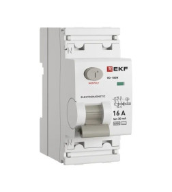 Дифференциальный автомат (УЗО) ВД-100N 2P 16А 30мА тип AC эл-мех 6кА EKF PROxima