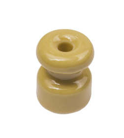 Изолятор для наружного монтажа R, керамика песочное золото (50 шт/уп) Bironi