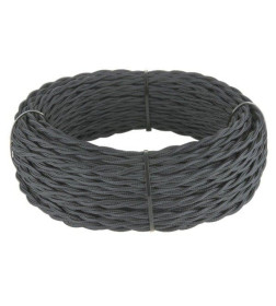 Провод 2*1,5 Графит (матовый) 20м Bironi