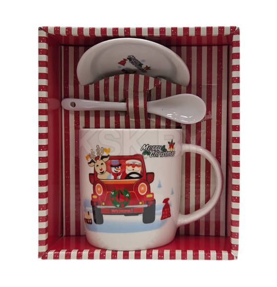 Набор, 3 пр.: кружка 380 мл, блюдце и ложка DA2275 (DA2275) 