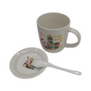 Набор, 3 пр.: кружка 380 мл, блюдце и ложка DA2277 (DA2277) 