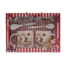 Набор, 6 пр.: 2 кружки 380 мл, 2 блюдца и 2 ложки DA2279 (DA2279) 