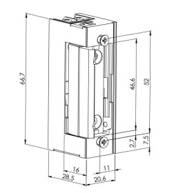 Электромеханическая симметричная защелка ST-SL351NO