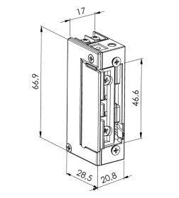 Электромеханическая симметричная защелка ST-SL551NC