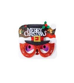Очки пластмассовые "Новогодние" для праздника 13,1*14,2 см (арт. ES2506B-239, код 290185)