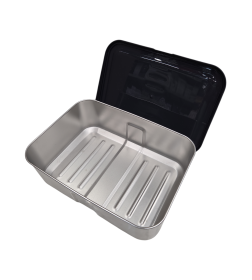 Ланч-бокс 21 х 14,5 х 7 см, нержавеющая сталь 18/10, полипропилен, синий 1100196 Essentials BergHOFF