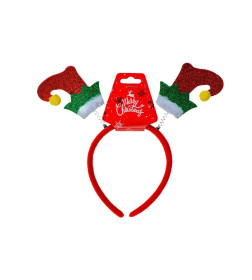 Украшение новогоднее пластмассовое - обруч на голову 21*21 см (арт. ES2506A-283, код 290147)