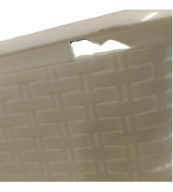 Корзина для белья  Альтернатива Плетенка 60л белая М2254 Уценка