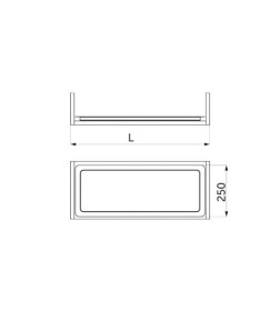 Поддон сушки L-800,прозрачный,Gridli